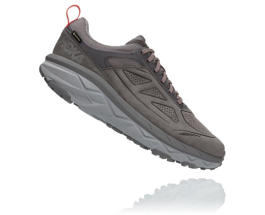 Hoka One One Challenger Låga Gore-Tex Trailskor Herr - Grå - THSGP-8023